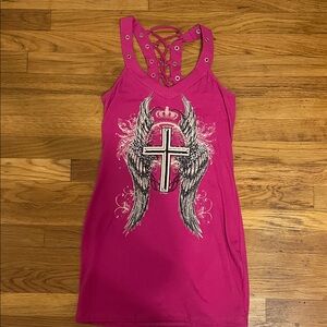 LA Bus Stop pink dress